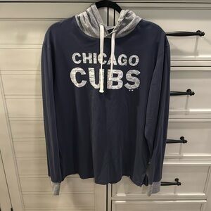Long sleeve hooded CUBS tshirt